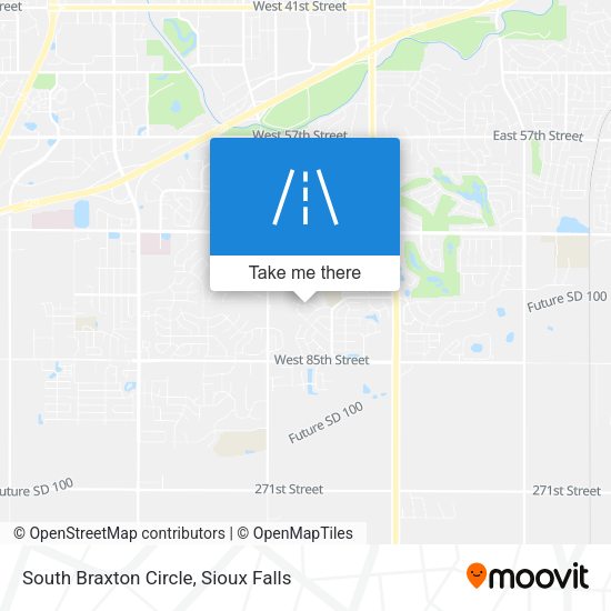 South Braxton Circle map