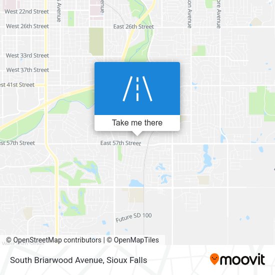 South Briarwood Avenue map