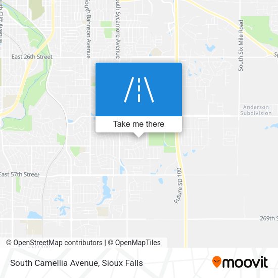 South Camellia Avenue map