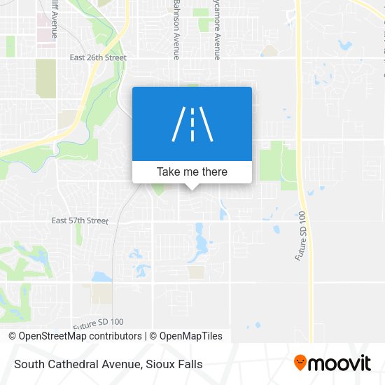 Mapa de South Cathedral Avenue