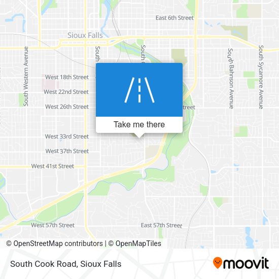 Mapa de South Cook Road