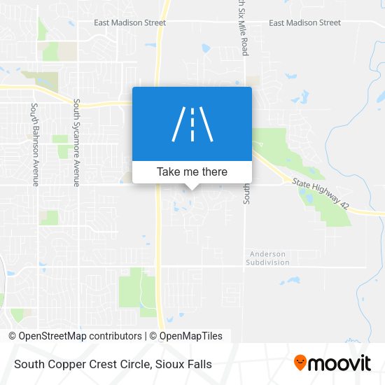 South Copper Crest Circle map