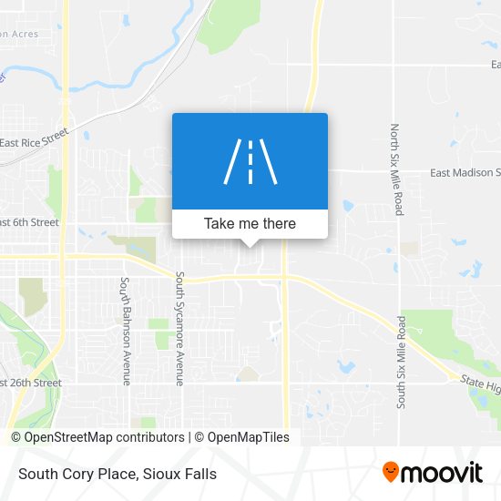 South Cory Place map