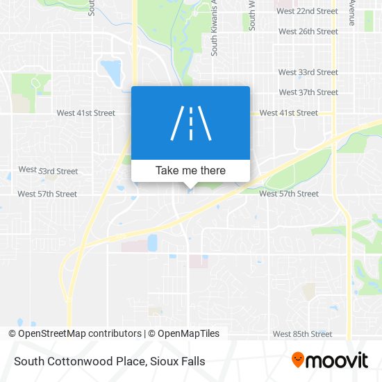 South Cottonwood Place map