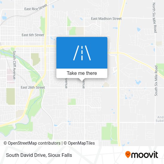 South David Drive map