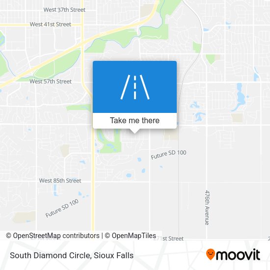 South Diamond Circle map