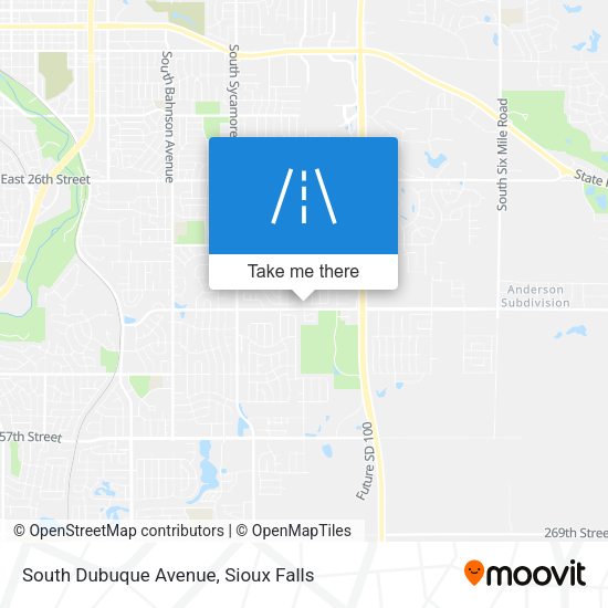 South Dubuque Avenue map