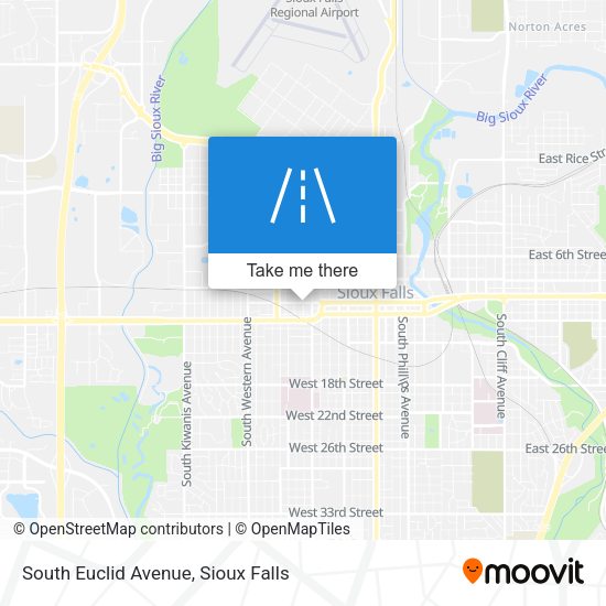 Mapa de South Euclid Avenue