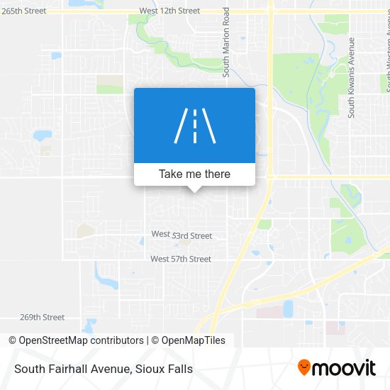 Mapa de South Fairhall Avenue