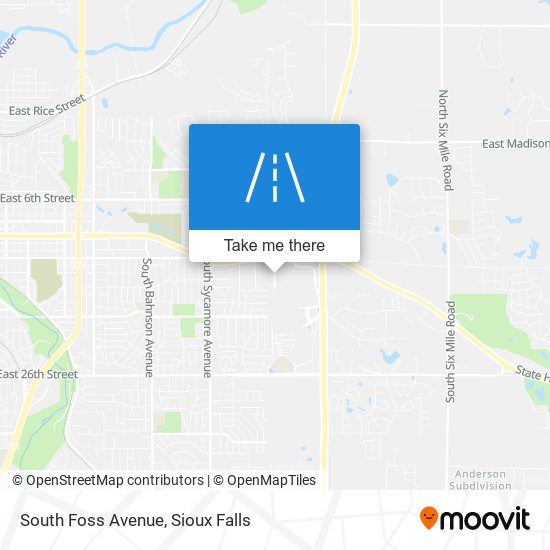 South Foss Avenue map