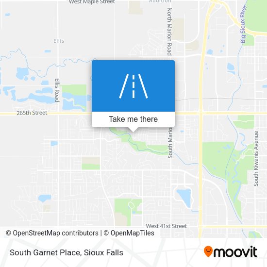 Mapa de South Garnet Place