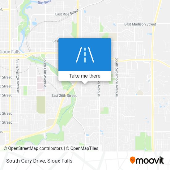 South Gary Drive map