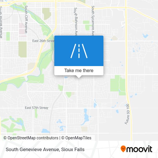 Mapa de South Genevieve Avenue