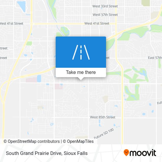 Mapa de South Grand Prairie Drive