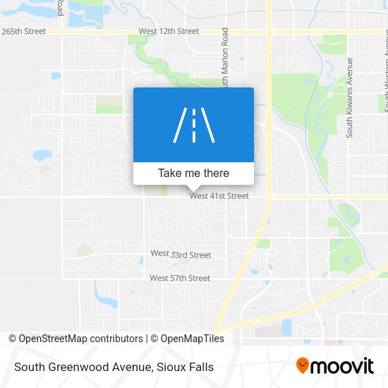 South Greenwood Avenue map