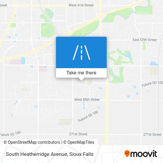 Mapa de South Heatherridge Avenue