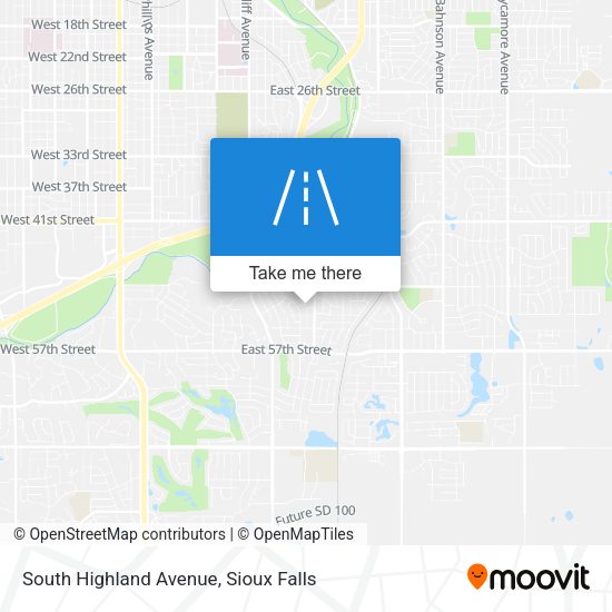 Mapa de South Highland Avenue
