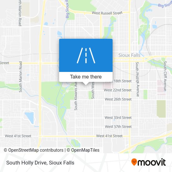 South Holly Drive map