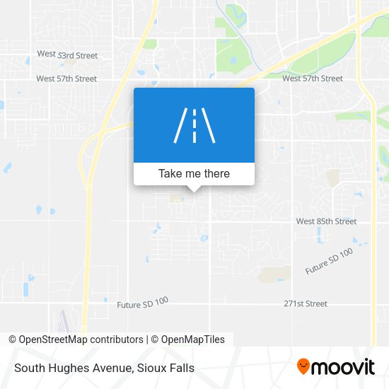 Mapa de South Hughes Avenue