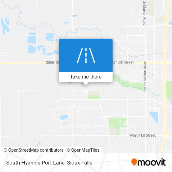 South Hyannis Port Lane map