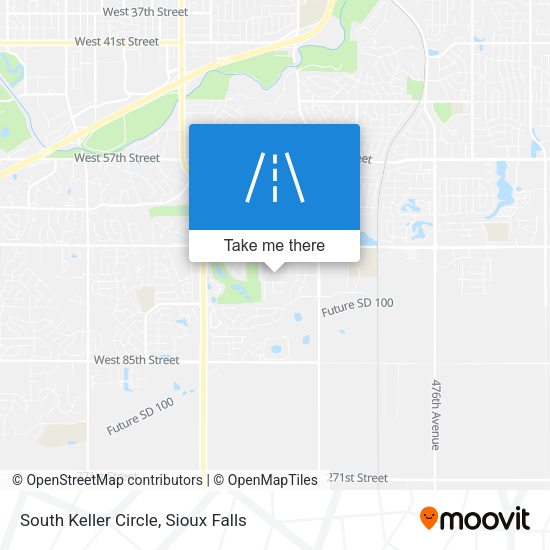 South Keller Circle map