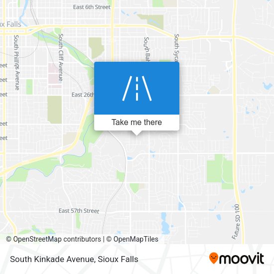 South Kinkade Avenue map