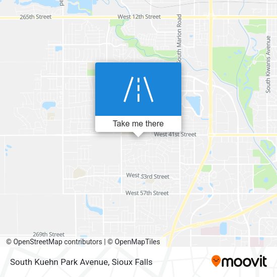 South Kuehn Park Avenue map