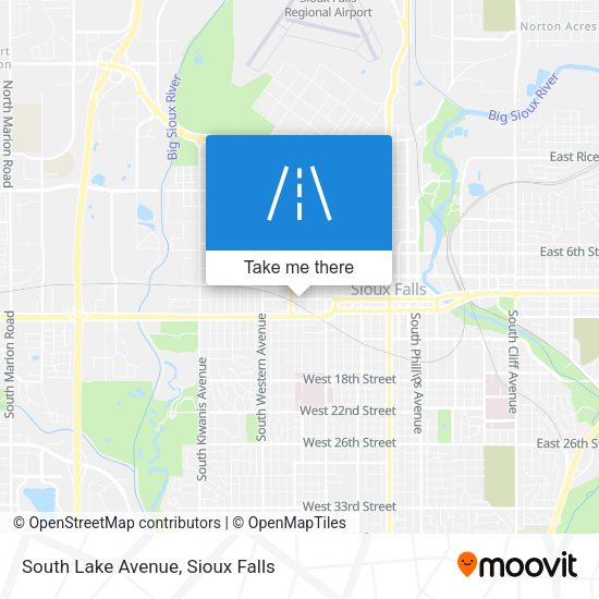 Mapa de South Lake Avenue
