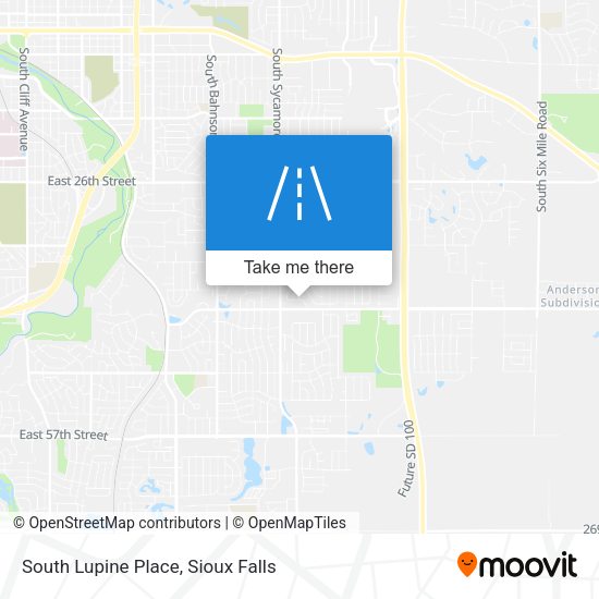 Mapa de South Lupine Place