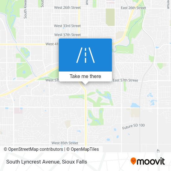 South Lyncrest Avenue map