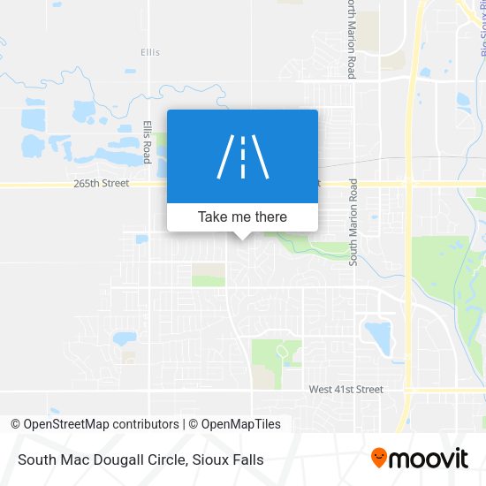 South Mac Dougall Circle map