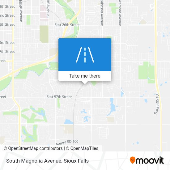 South Magnolia Avenue map