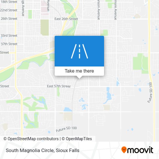 South Magnolia Circle map