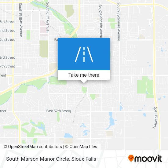 South Marson Manor Circle map
