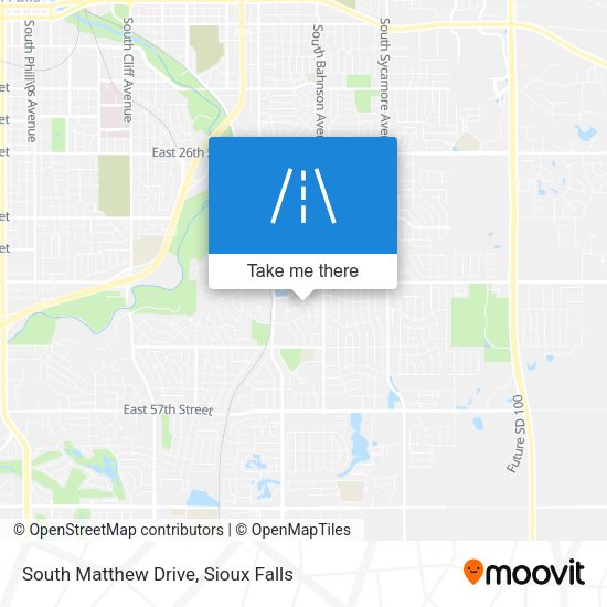 South Matthew Drive map