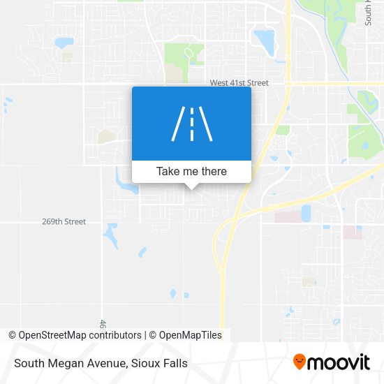 Mapa de South Megan Avenue