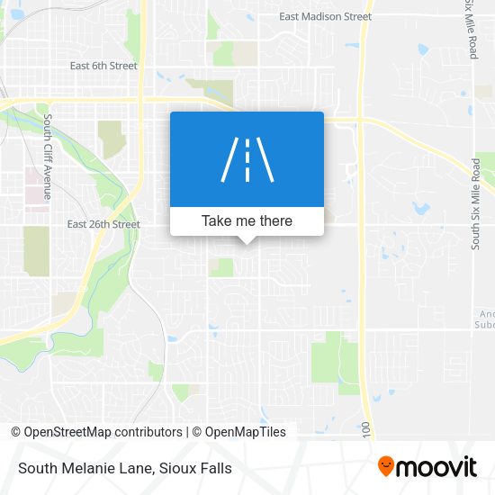 South Melanie Lane map