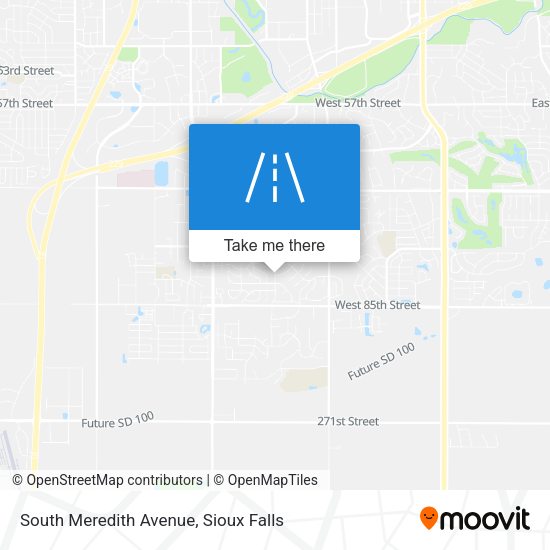 Mapa de South Meredith Avenue