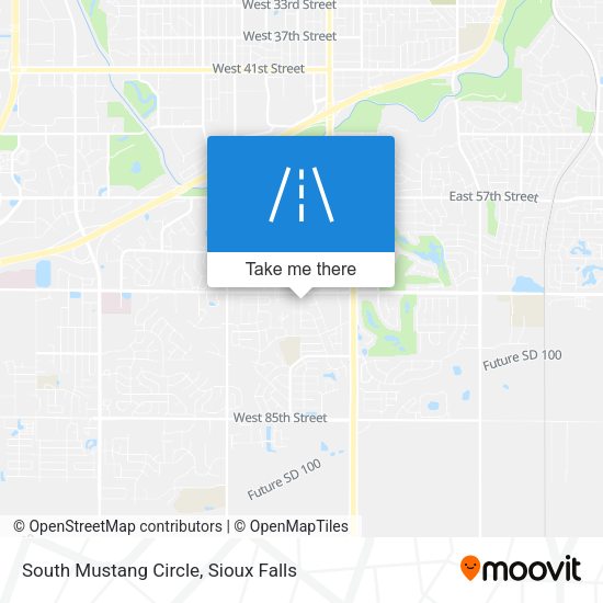 South Mustang Circle map