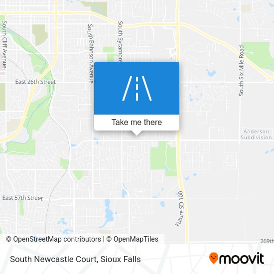 South Newcastle Court map
