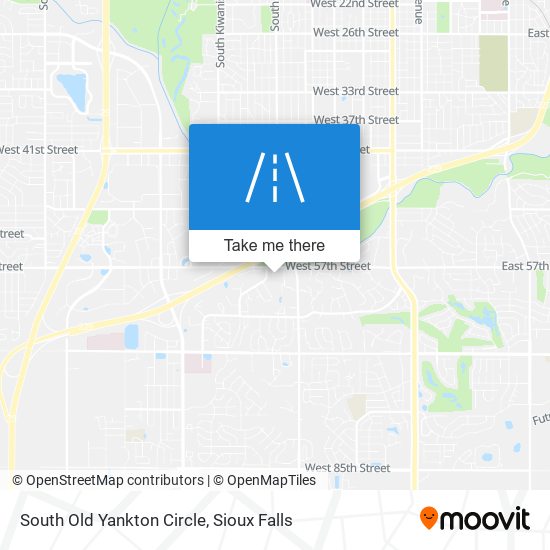 South Old Yankton Circle map