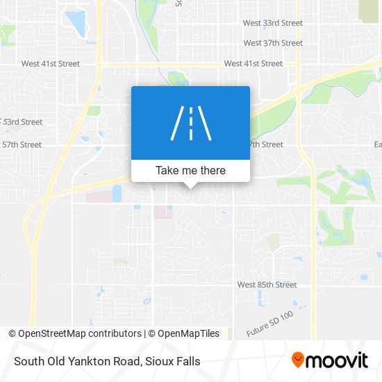 South Old Yankton Road map