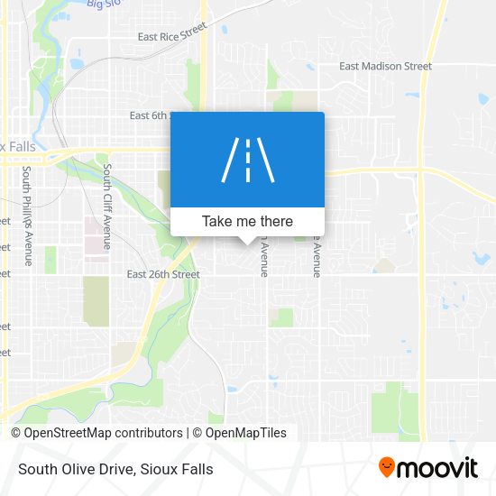 Mapa de South Olive Drive