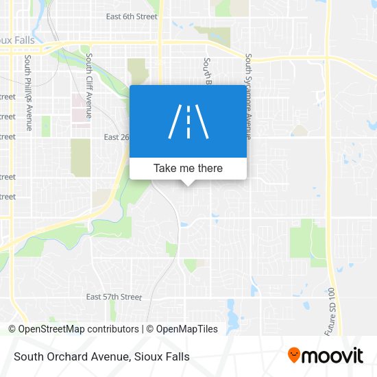 South Orchard Avenue map