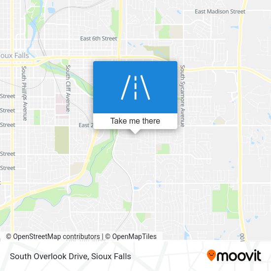 South Overlook Drive map