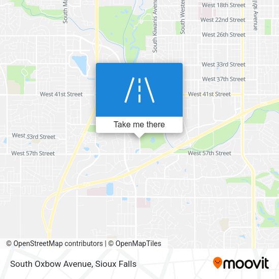 South Oxbow Avenue map