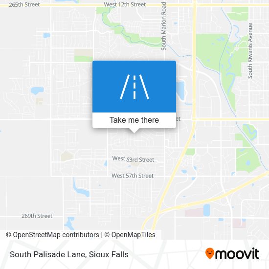 Mapa de South Palisade Lane