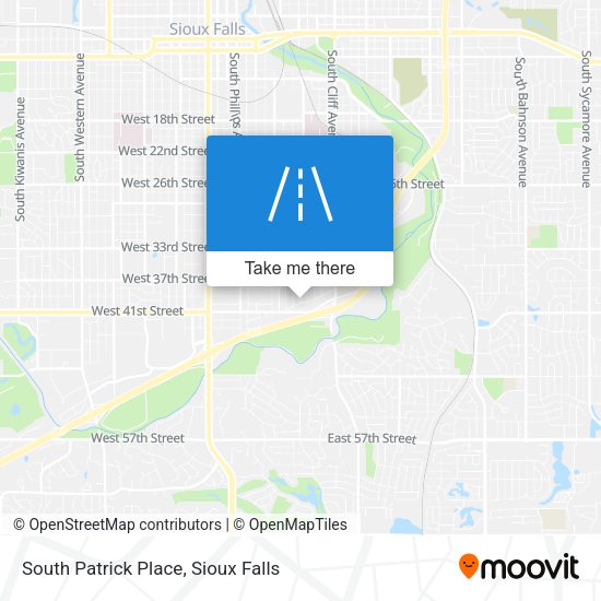 South Patrick Place map