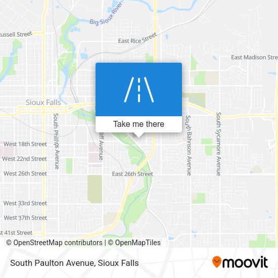 South Paulton Avenue map