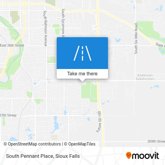 South Pennant Place map